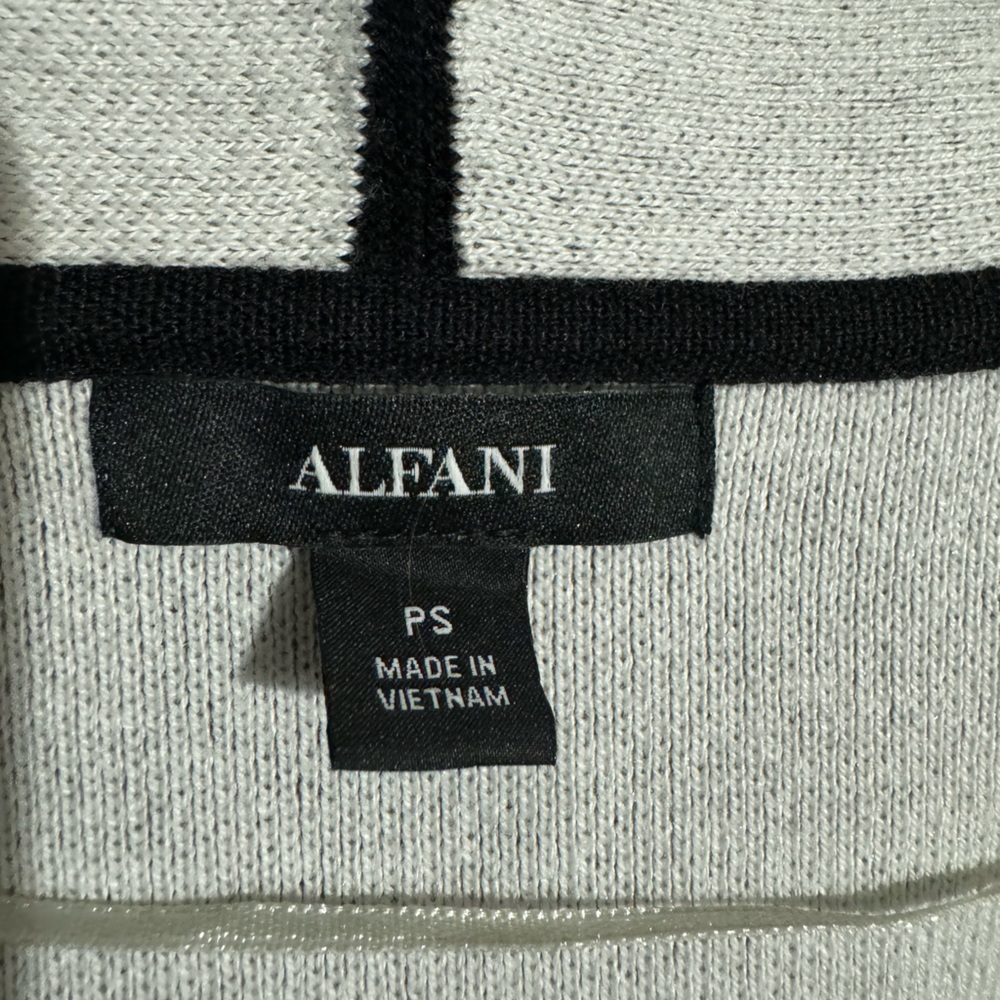 ALFANI Arched Garden Cardigan Black Petite Small PS SP $80 NWOT - Picture 8 of 11